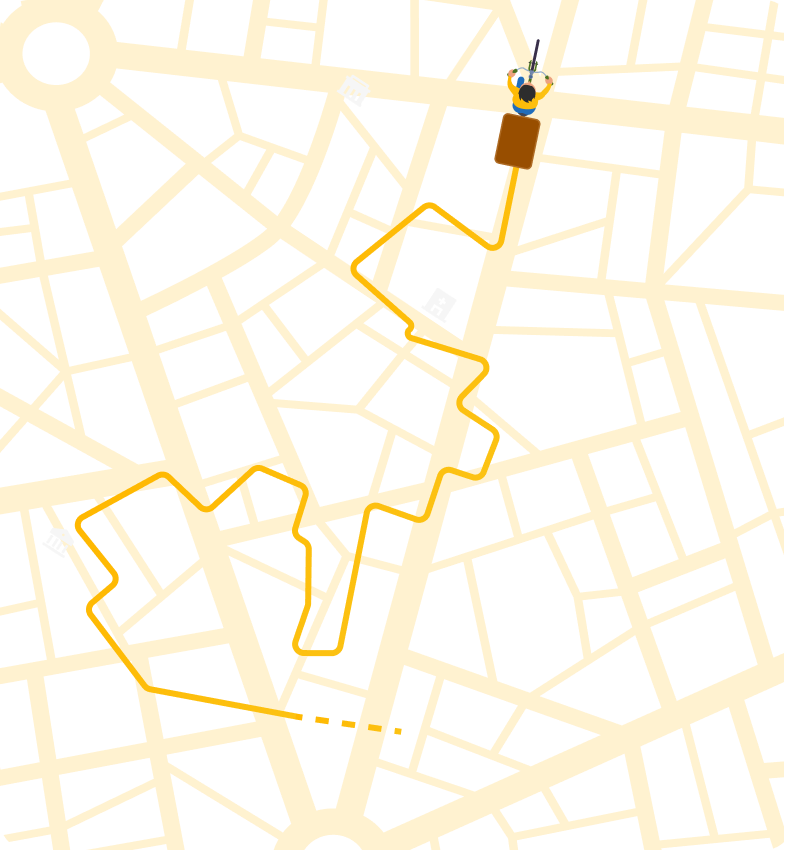 Real-time location map